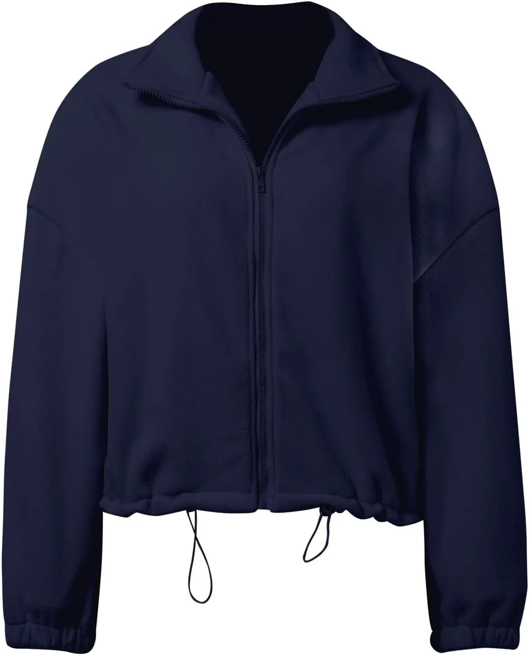 Zip Up Hoodie Women Oversized Sweatshirt Fleece Cropped Jacket Trendy Fleece Jacket Fashion Clothes 2024