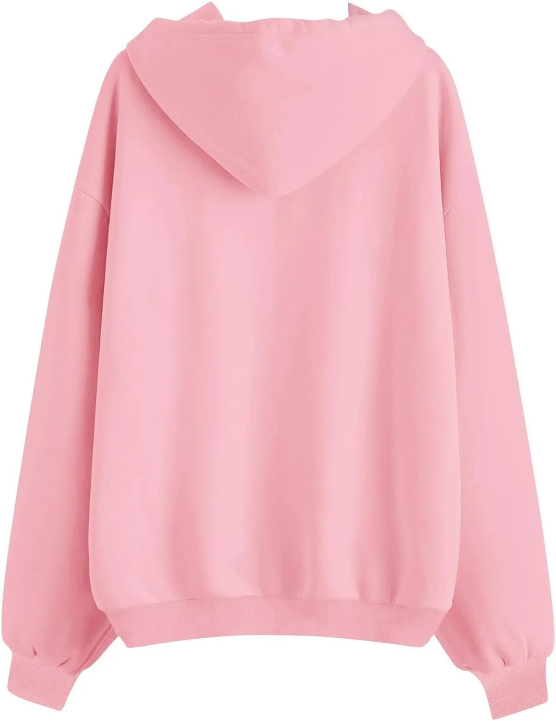 Zip Up Hoodie Women Y2k Oversized Fleece Jacket Workout Drawstring Hooded Sweatshirt with Pockets Winter Clothes